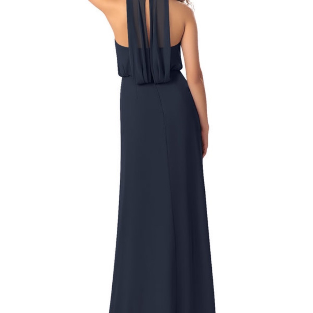 Navy Blue long bridesmaid dress - great condition